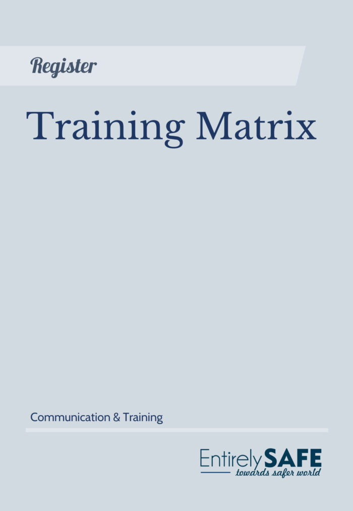 P-9877 - Training Matrix Template