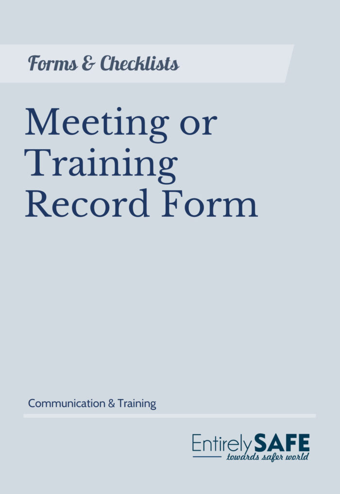 P-9879 - Meeting or Training Record Form (1)